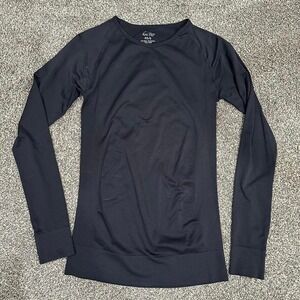 KOI Lite Divine Underscrub Shirt Black Stretch Slim Fit Healthcare Nursing XS/S